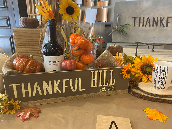 thankful fall container box