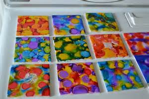 alcohol ink tiles grouping