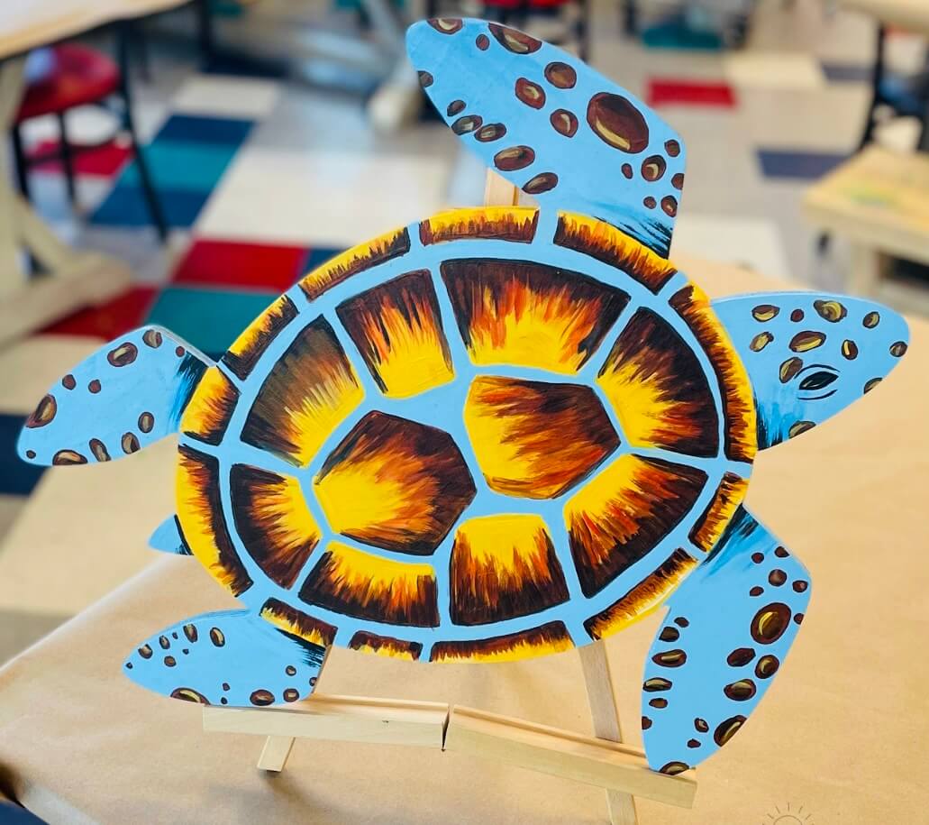 sea turtle painted