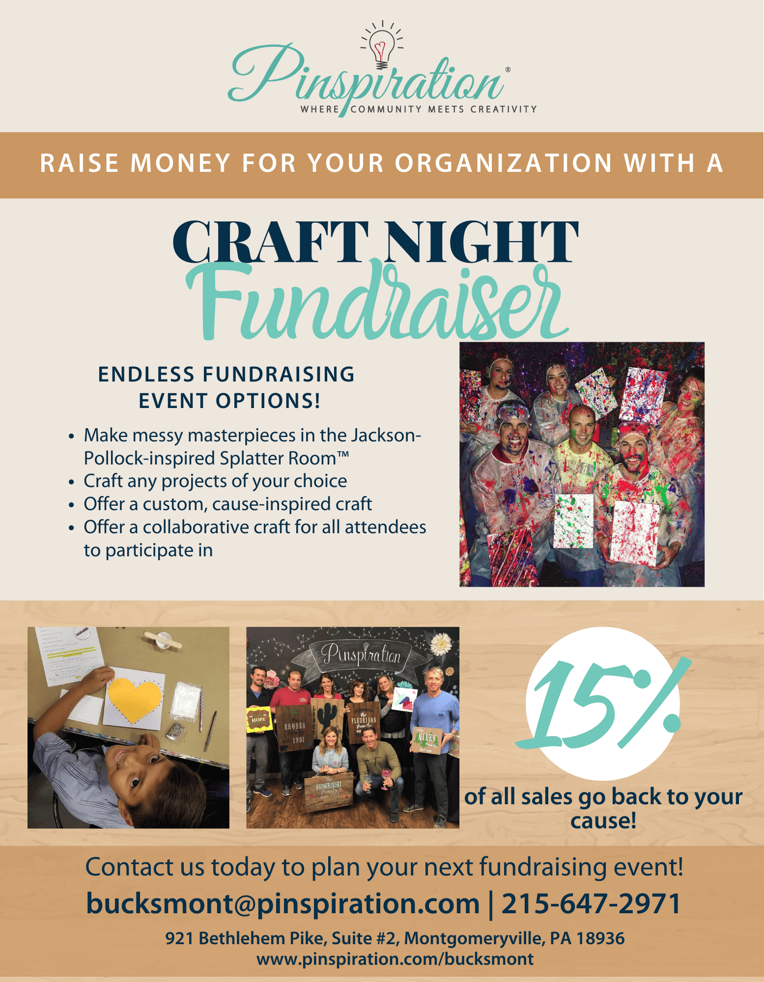 BucksMont New Craft Night Fundraiser