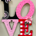 LOVE Pink Red Black and White 1