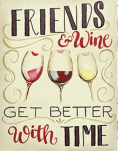 friends and wine