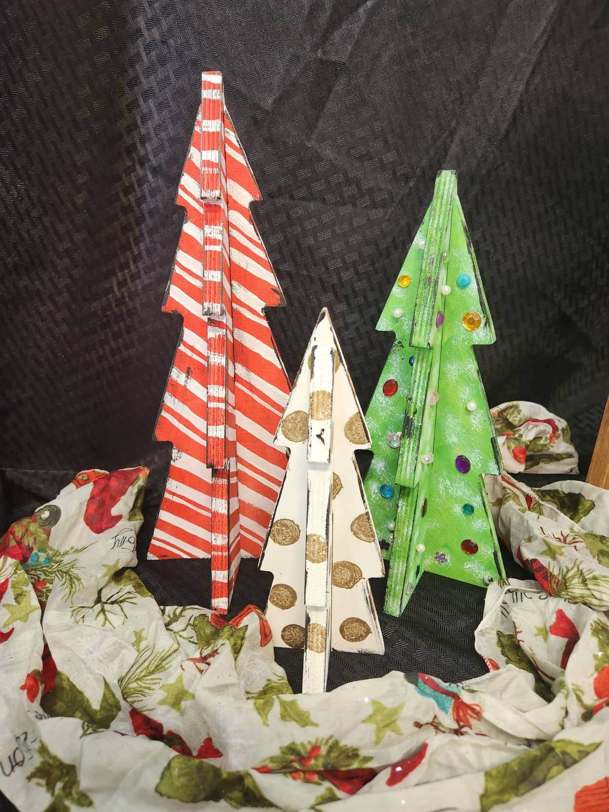 slotted christmas trees