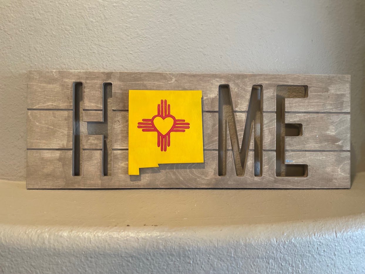 Home sign with NM shape