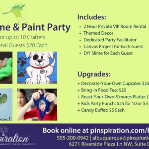 Kids’ Slime and Paint Party2