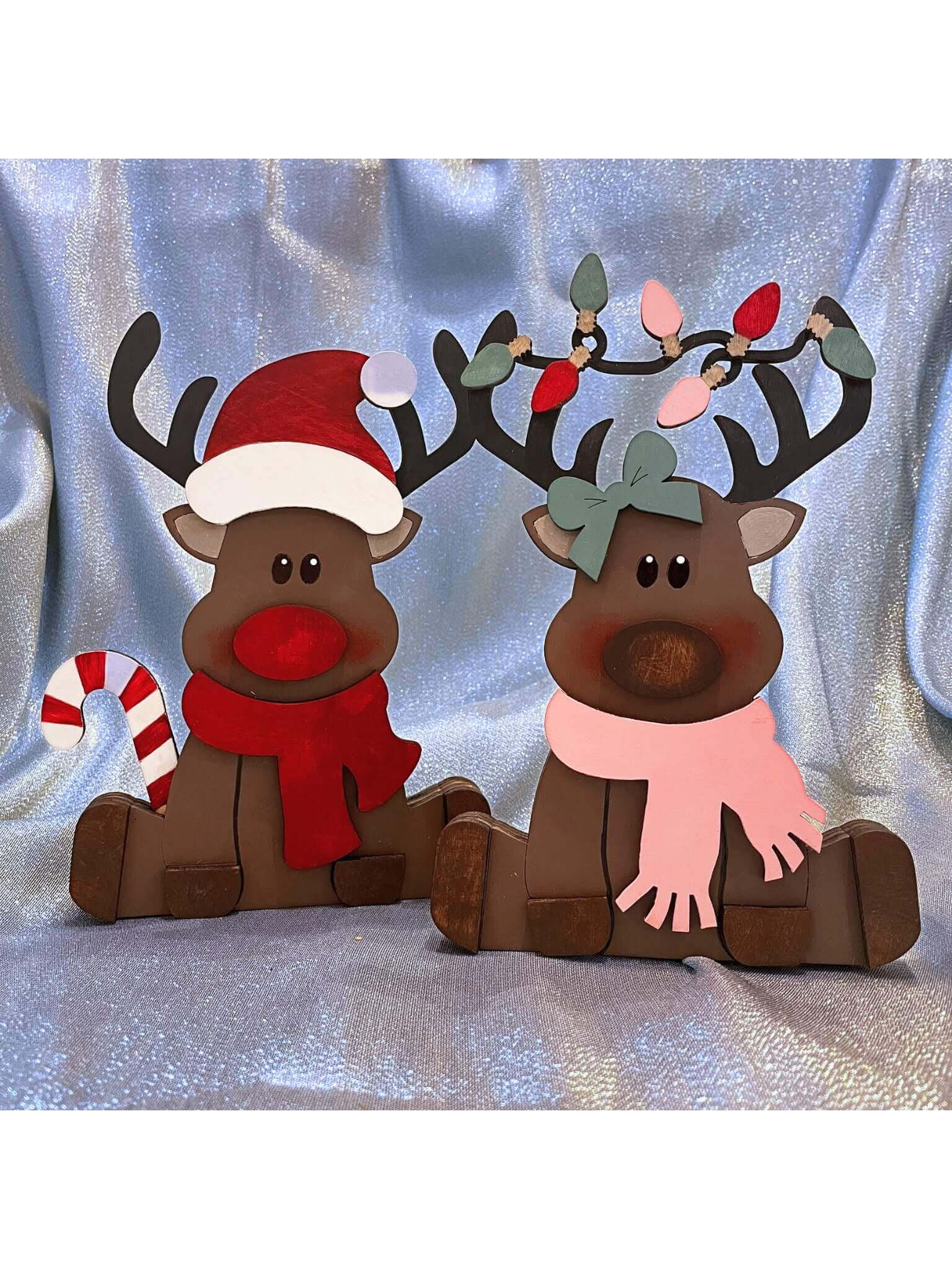 Winter Reindeer Duo