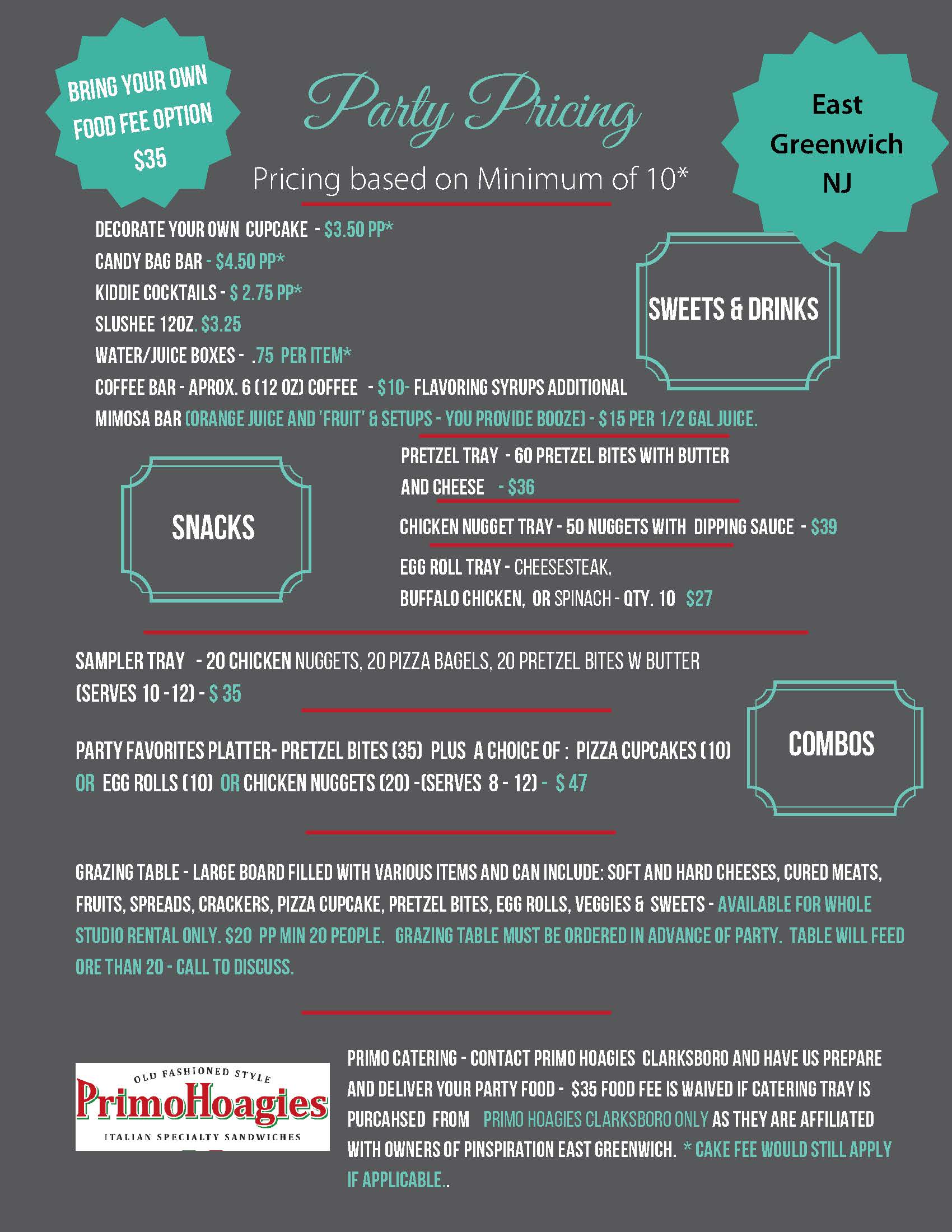 East Greenwich Menu Pinspiration