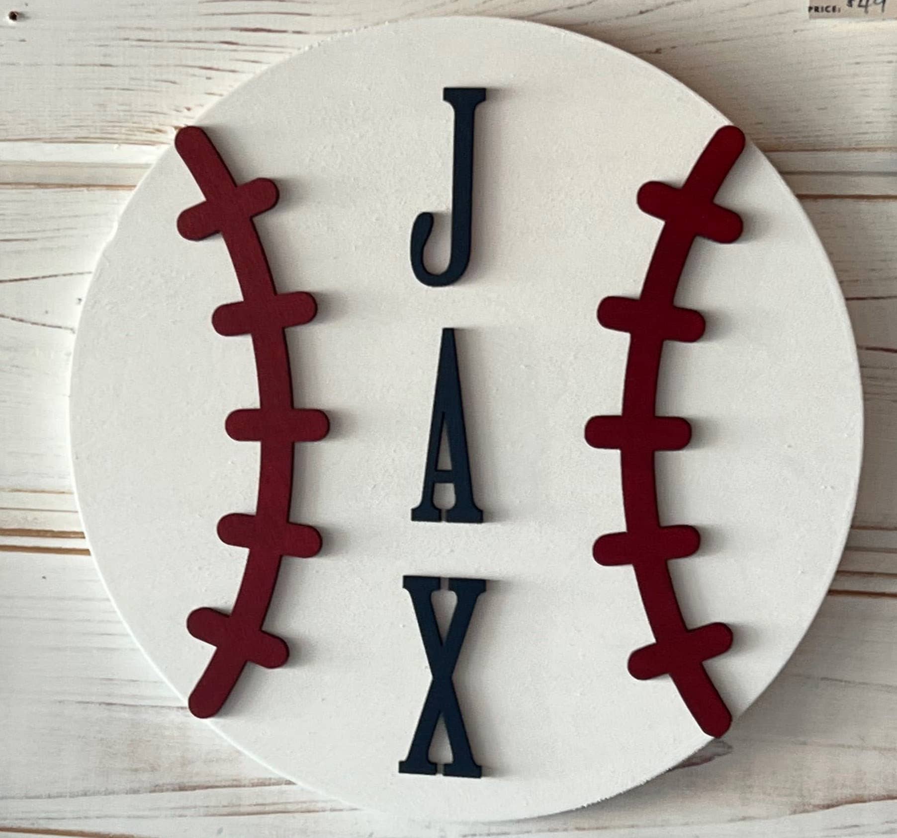 Baseball Wood Cut Out- (1)