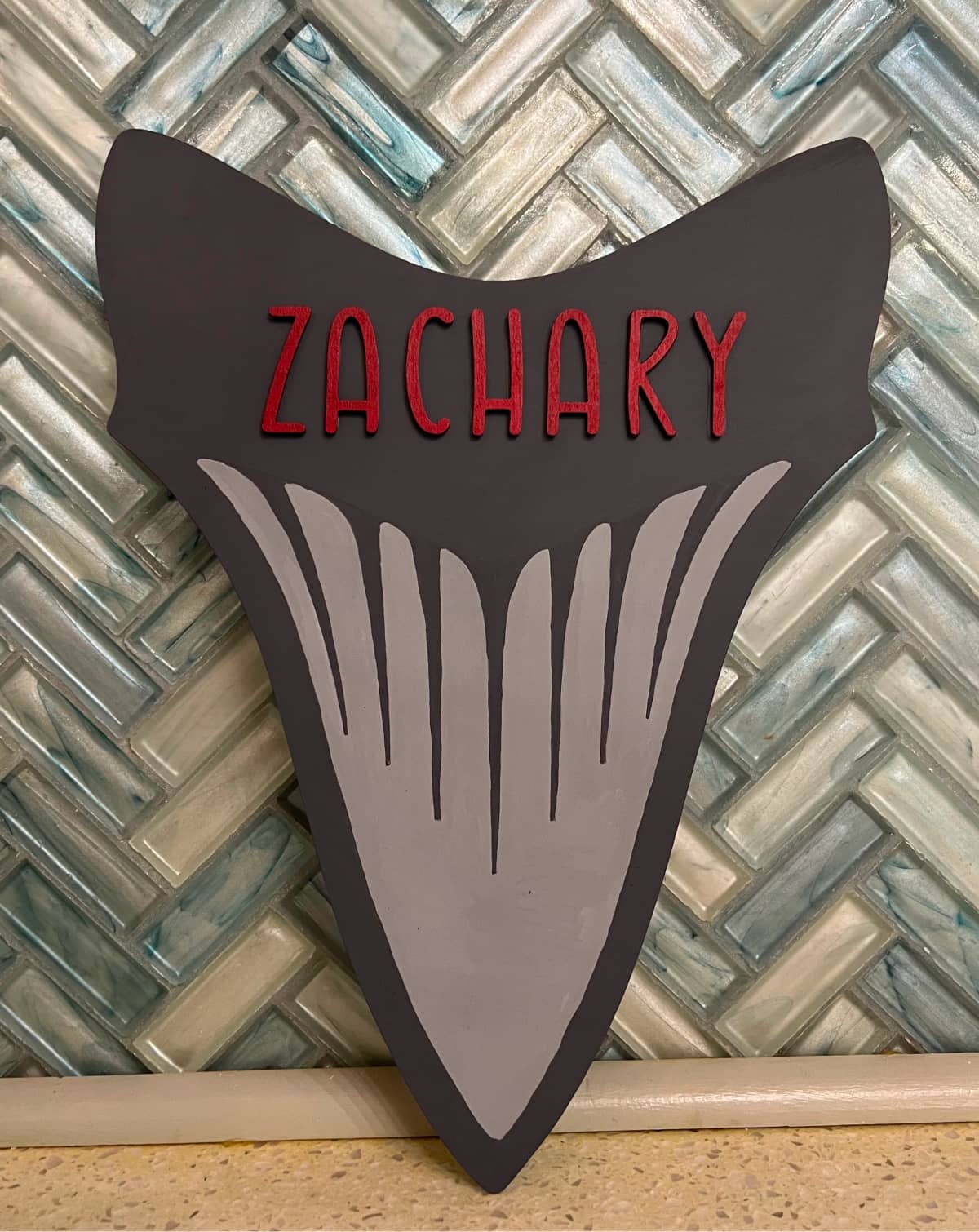 Shark Tooth Wood Cut Out